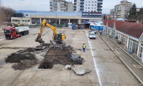 Astazi, 23.02.2024, am inceput executia lucrarilor de REAMENAJARE PIATA STRADA CEFERISTILOR NR. 4, IN MUNICIPIUL PASCANI, JUDETUL IASI